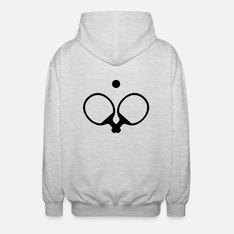 Raquette - Veste à capuche unisexe - gris clair chiné