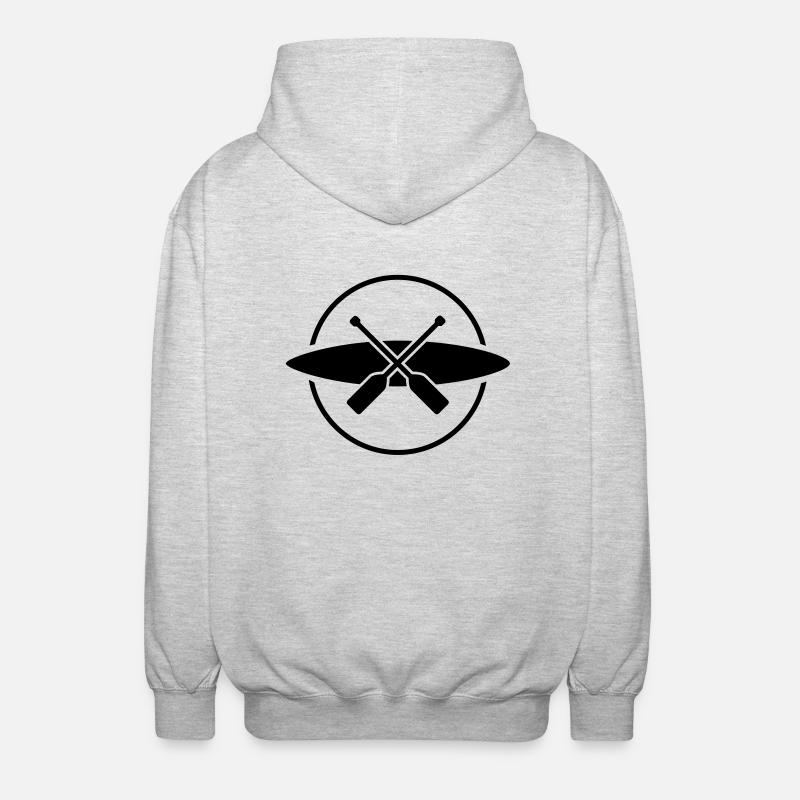 kanu__f1 - Veste à capuche unisexe - gris clair chiné