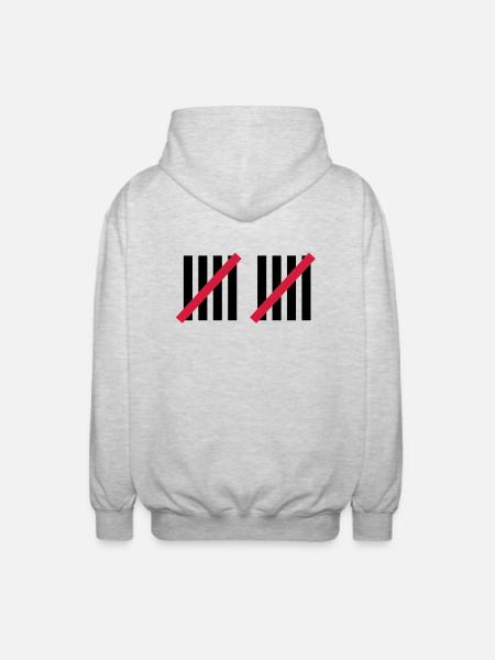 10th Birthday - Unisex Hooded Jacket - light heather grey
