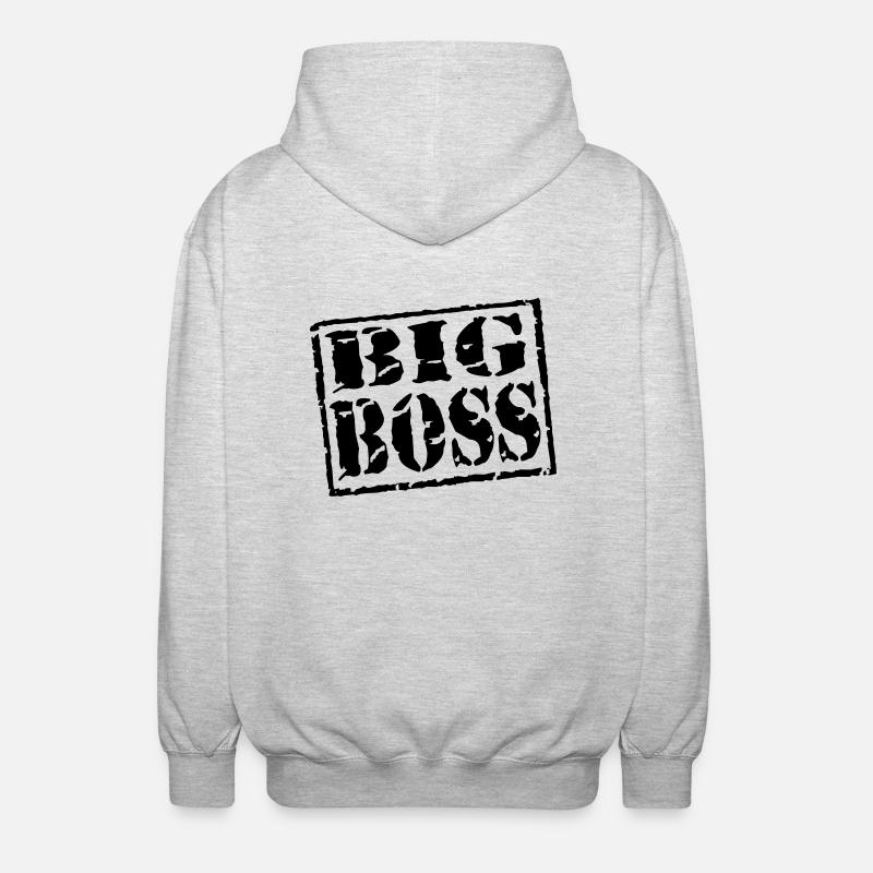 Big Boss - Veste à capuche unisexe - gris clair chiné