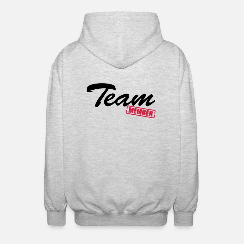 team_member2 - Veste à capuche unisexe - gris clair chiné