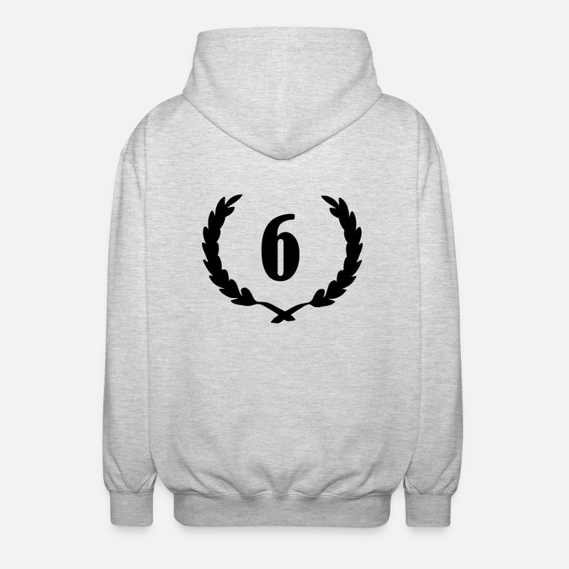 lorbeerkranz_6 - Unisex Kapuzenjacke - Hellgrau meliert