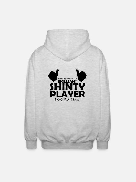 brilliant shinty player - Unisex Hooded Jacket - light heather grey