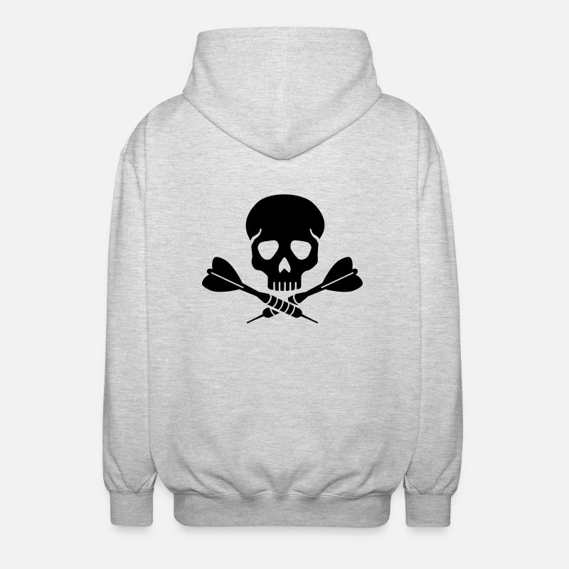 Jeu de fléchettes - Veste à capuche unisexe - gris clair chiné