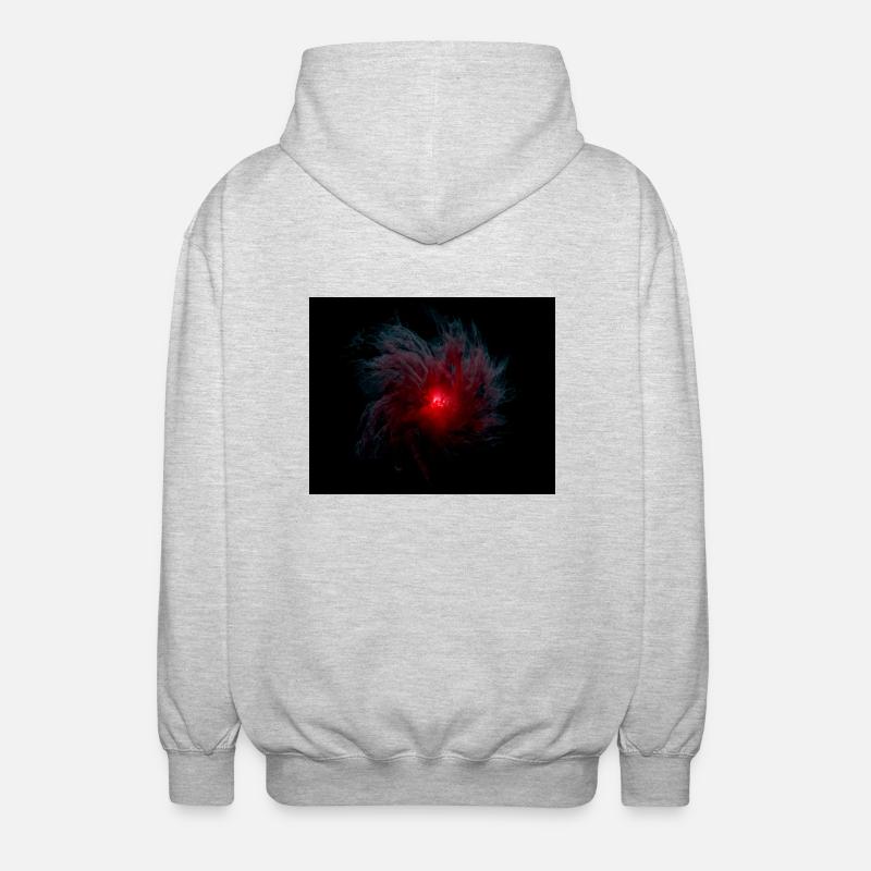 Interstellare Galaxie 3D - Unisex Kapuzenjacke - Hellgrau meliert