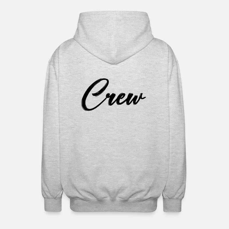 crew - Unisex Kapuzenjacke - Hellgrau meliert