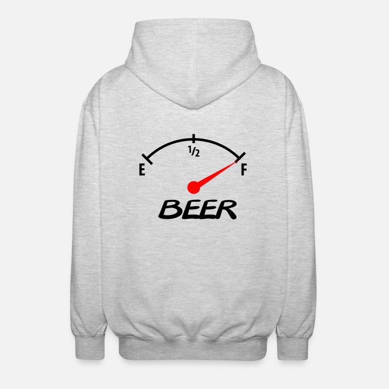 beer - Veste à capuche unisexe - gris clair chiné