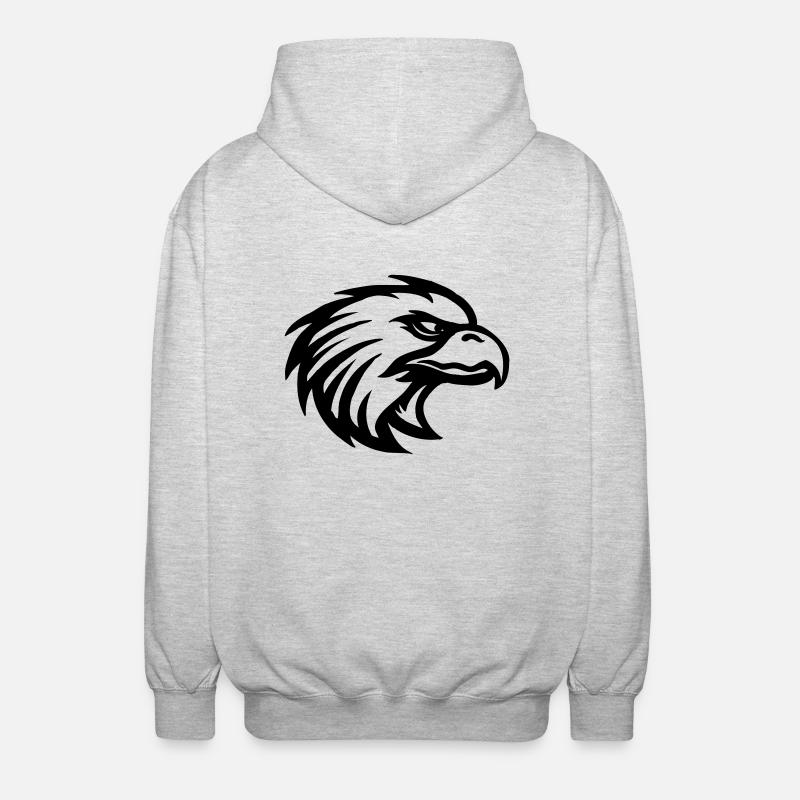 eagle03 - Veste à capuche unisexe - gris clair chiné