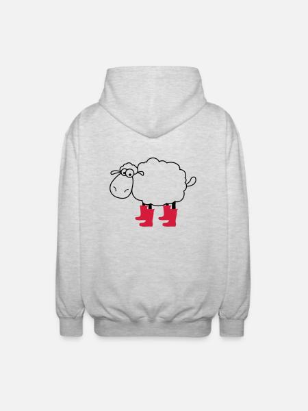schaafe - Unisex Kapuzenjacke - Hellgrau meliert