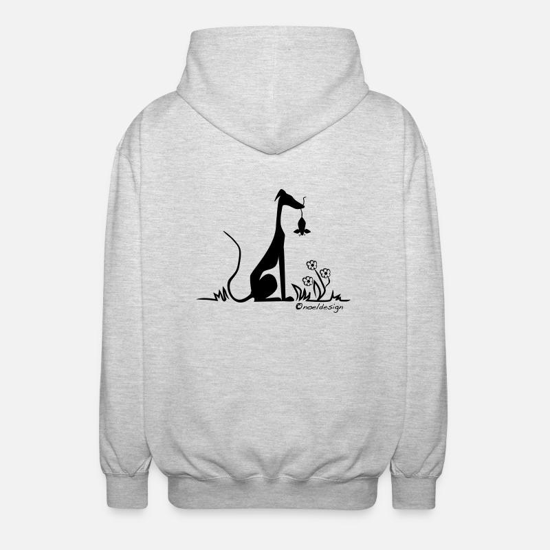 My mouse! - Unisex Kapuzenjacke - Hellgrau meliert