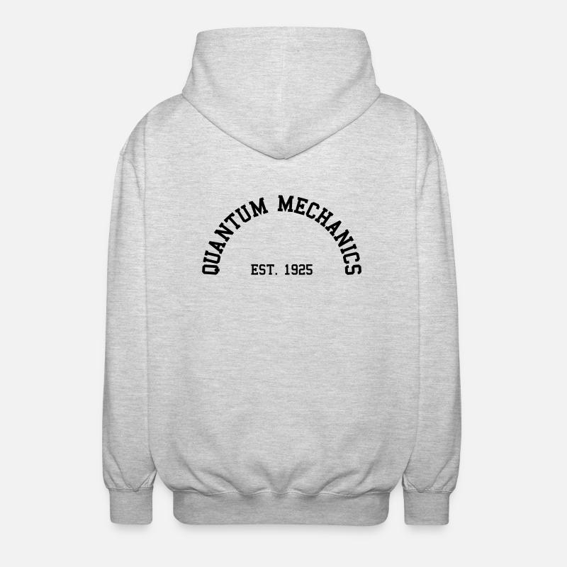 Quantum Mechanics - Est. 1925 (Half-Circle) - Unisex Hooded Jacket - light heather grey