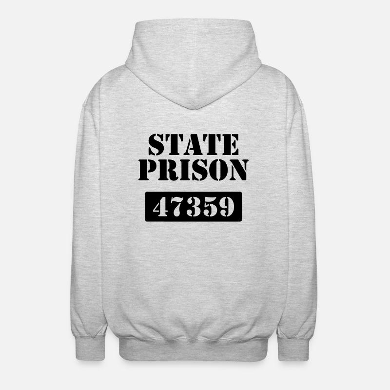 State Prison - Unisex Kapuzenjacke - Hellgrau meliert