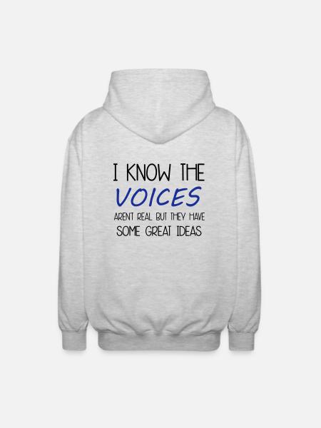 Voices - Unisex Hooded Jacket - light heather grey