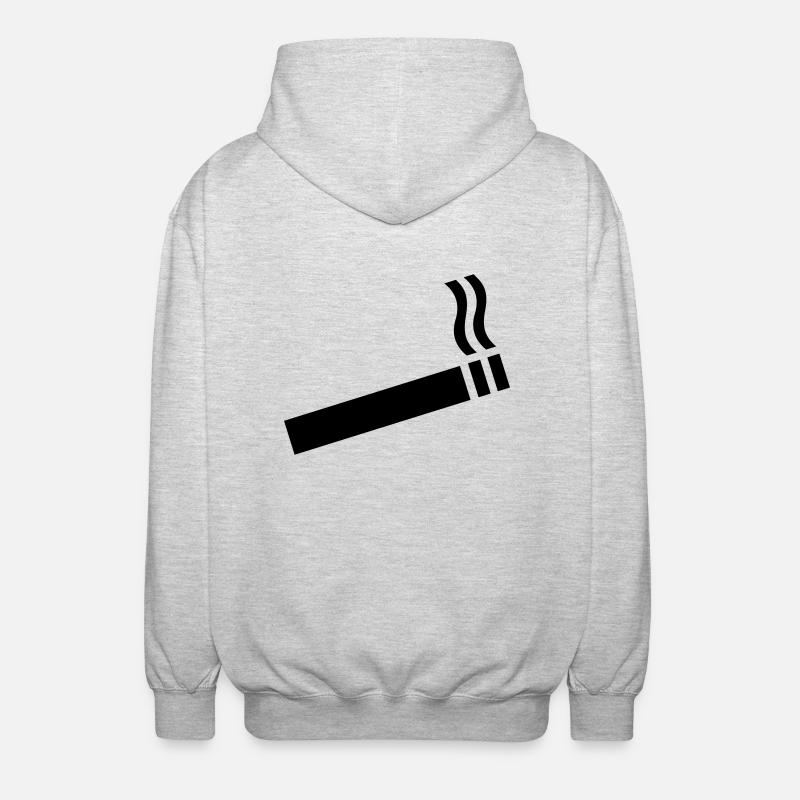 Cigarette - Veste à capuche unisexe - gris clair chiné