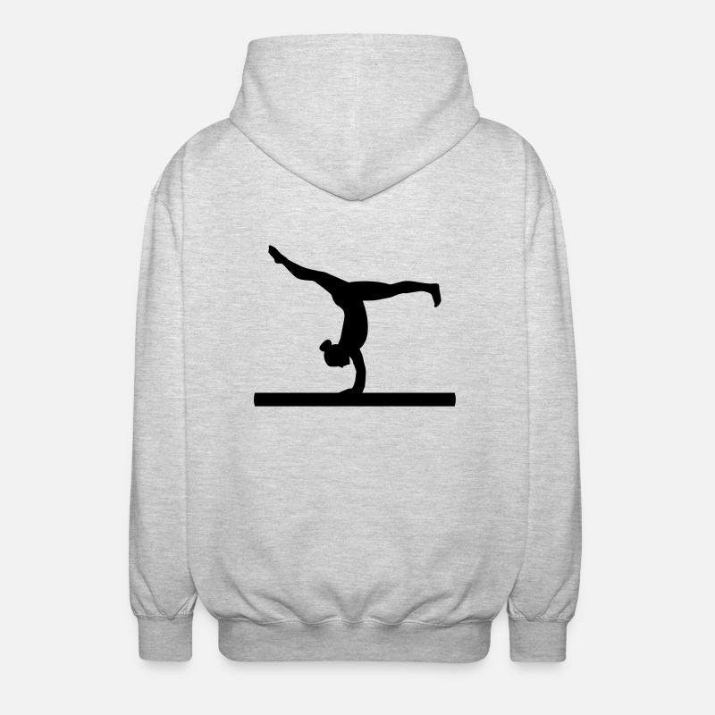 Gymnastique - Veste à capuche unisexe - gris clair chiné