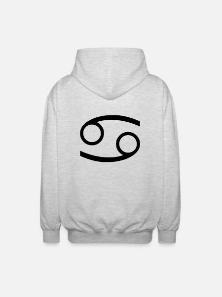 krebs1 - Unisex Hooded Jacket - light heather grey