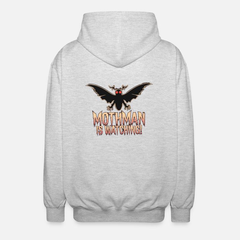 MOTHMAN REGARDE - Veste à capuche unisexe - gris clair chiné