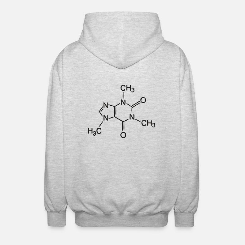 koffein - Unisex Hooded Jacket - light heather grey