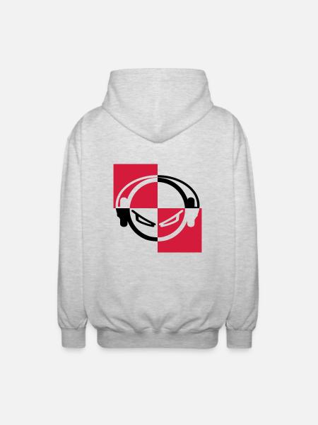 DJ - Unisex Hooded Jacket - light heather grey