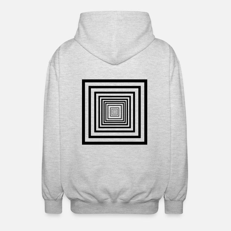 rectangles - Veste à capuche unisexe - gris clair chiné