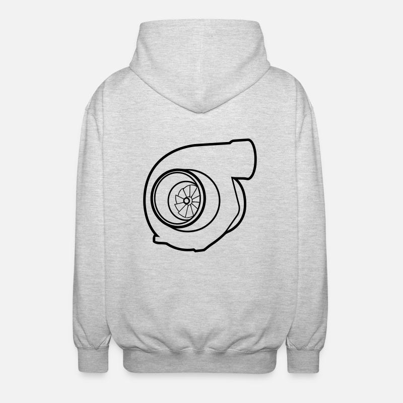 Turbolader - Unisex Kapuzenjacke - Hellgrau meliert