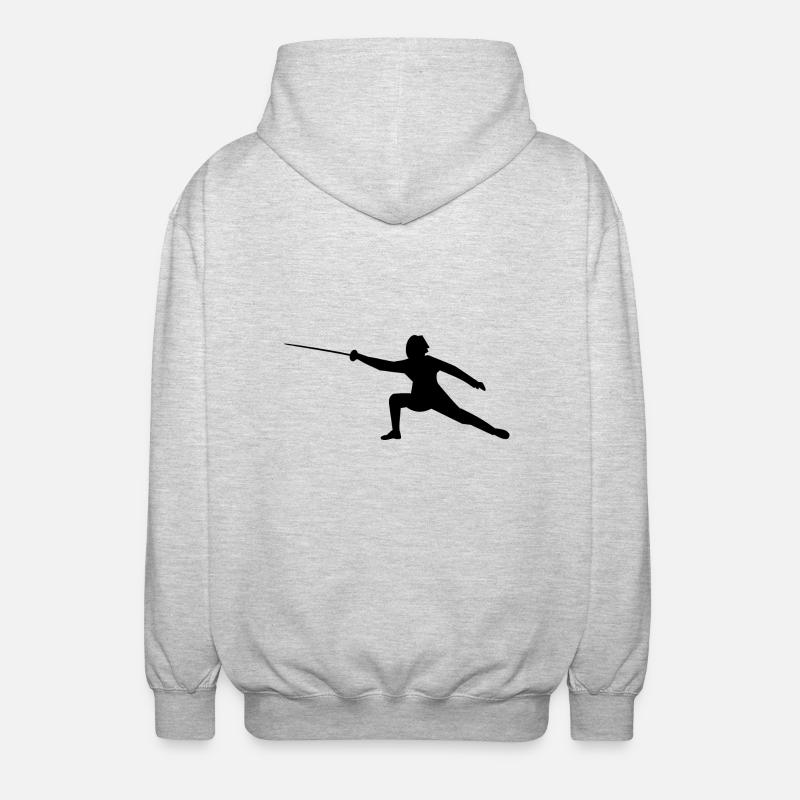 Fencer - Unisex Kapuzenjacke - Hellgrau meliert