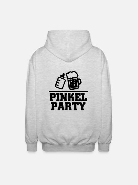 Pinkel Party - Unisex Hooded Jacket - light heather grey