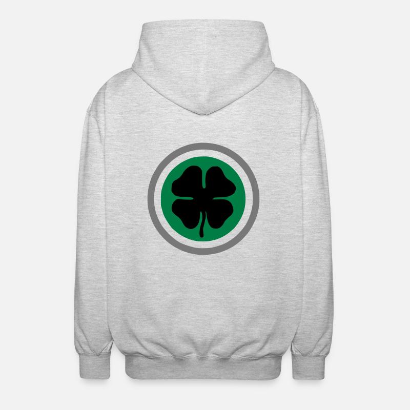 Flogging Molly Shamrock - Unisex Kapuzenjacke - Hellgrau meliert