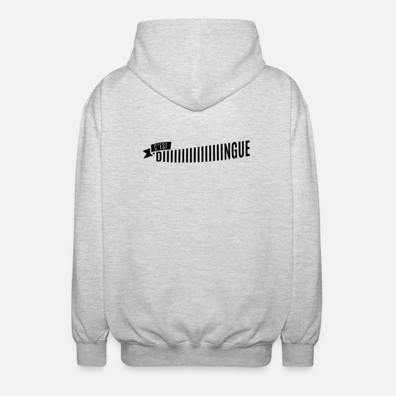 C'est diiiiingue - Veste à capuche unisexe - gris clair chiné
