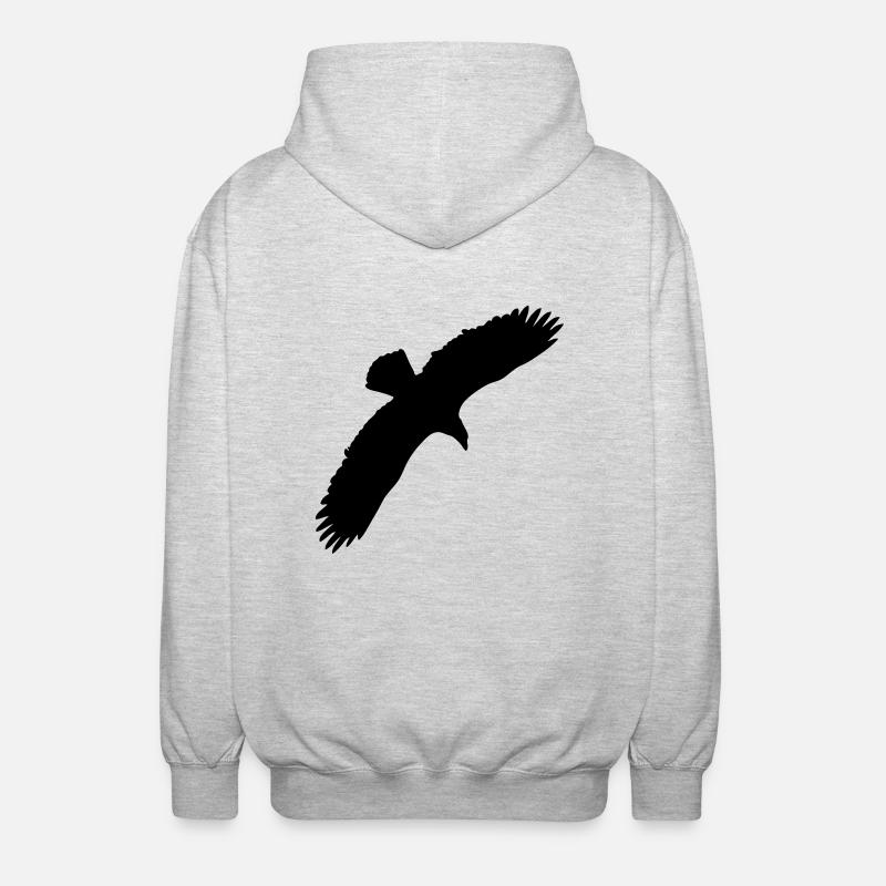 eagle - Veste à capuche unisexe - gris clair chiné