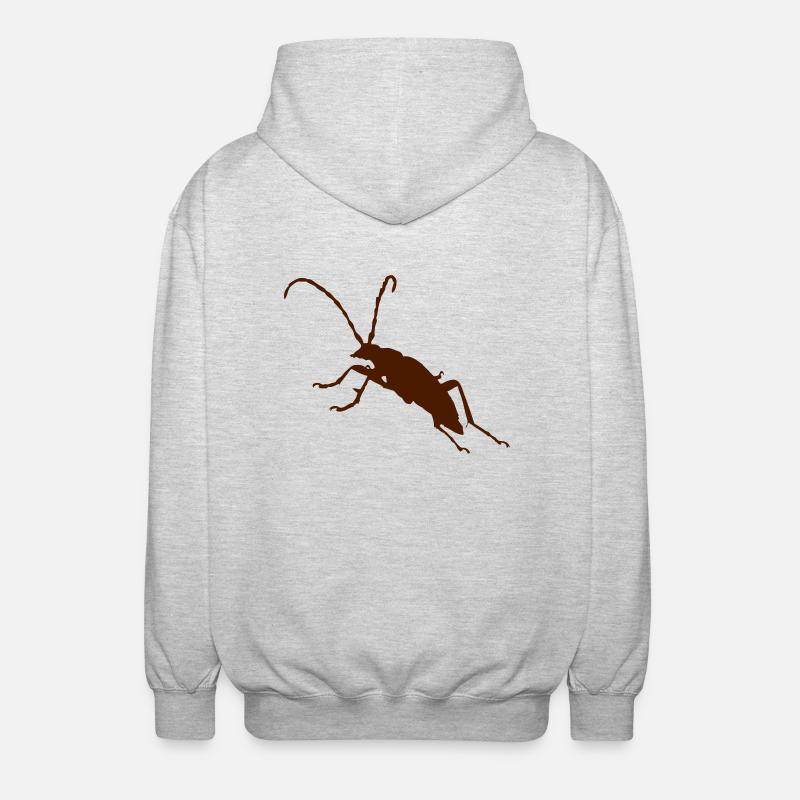 Käfer Bug - Unisex Kapuzenjacke - Hellgrau meliert