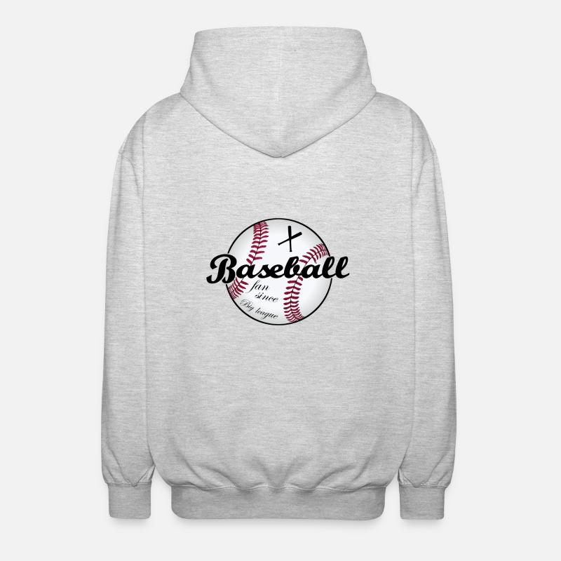 Big League Baseball - Unisex Kapuzenjacke - Hellgrau meliert