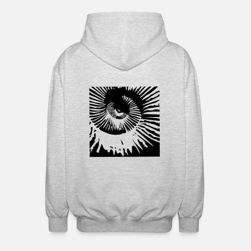 Ammonit - Unisex Kapuzenjacke - Hellgrau meliert