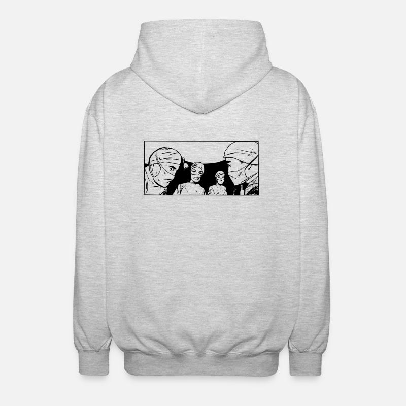 Operation - Unisex Kapuzenjacke - Hellgrau meliert