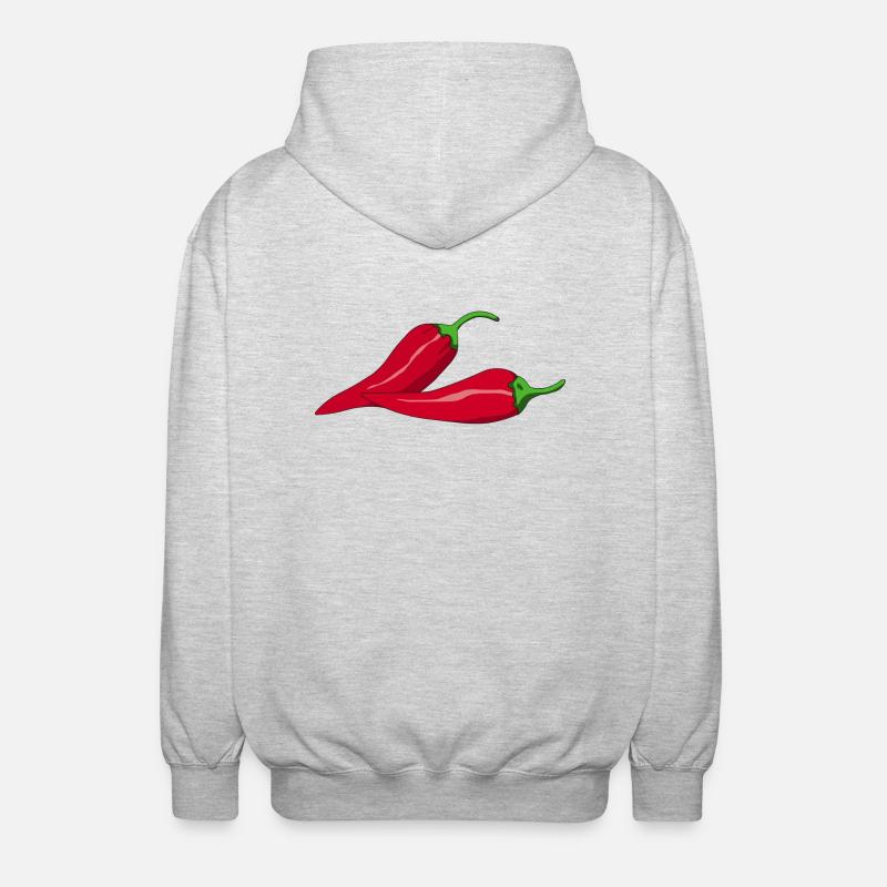 peperoni - Unisex Kapuzenjacke - Hellgrau meliert