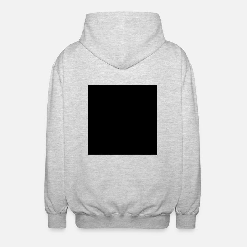 Mathematik Symbol - Schwarzes Quadrat - Unisex Kapuzenjacke - Hellgrau meliert