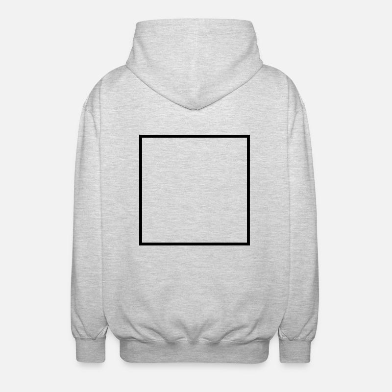 Math symbol - square - Unisex Hooded Jacket - light heather grey