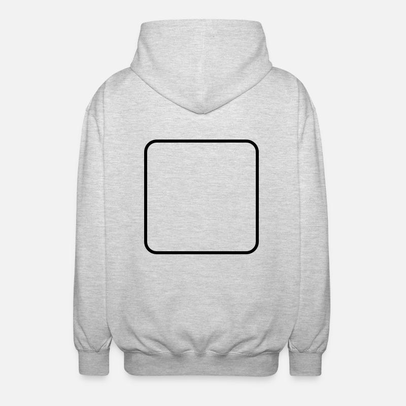 Math symbol - square - Unisex Hooded Jacket - light heather grey