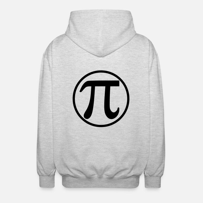 Pi - Unisex Kapuzenjacke - Hellgrau meliert