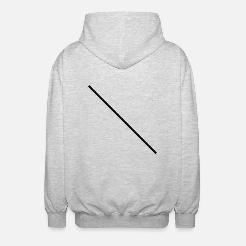 line - Unisex Hooded Jacket - light heather grey