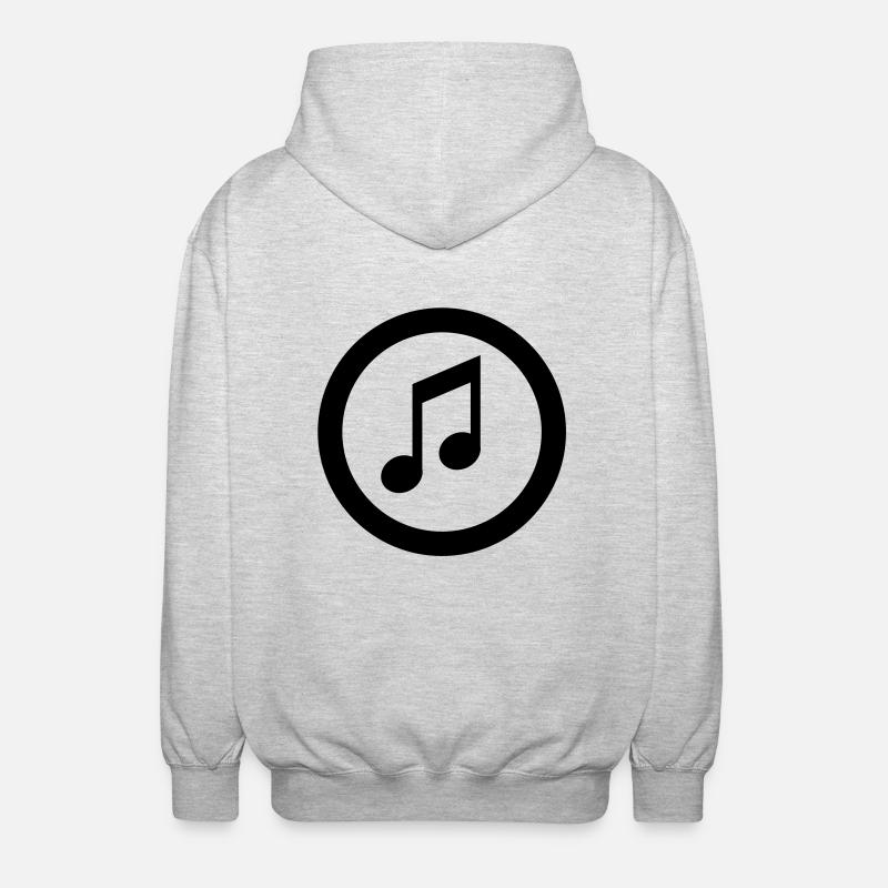 note icon - Veste à capuche unisexe - gris clair chiné