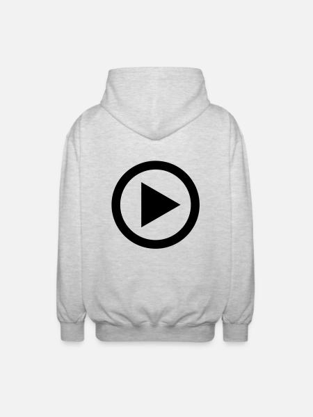 play - Unisex Kapuzenjacke - Hellgrau meliert