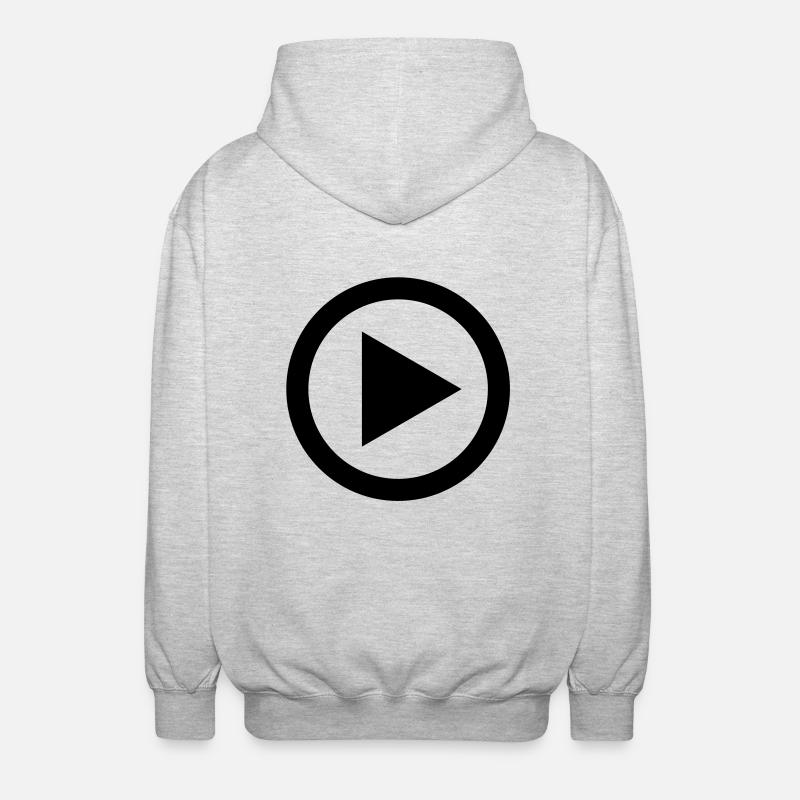 play - Unisex Kapuzenjacke - Hellgrau meliert