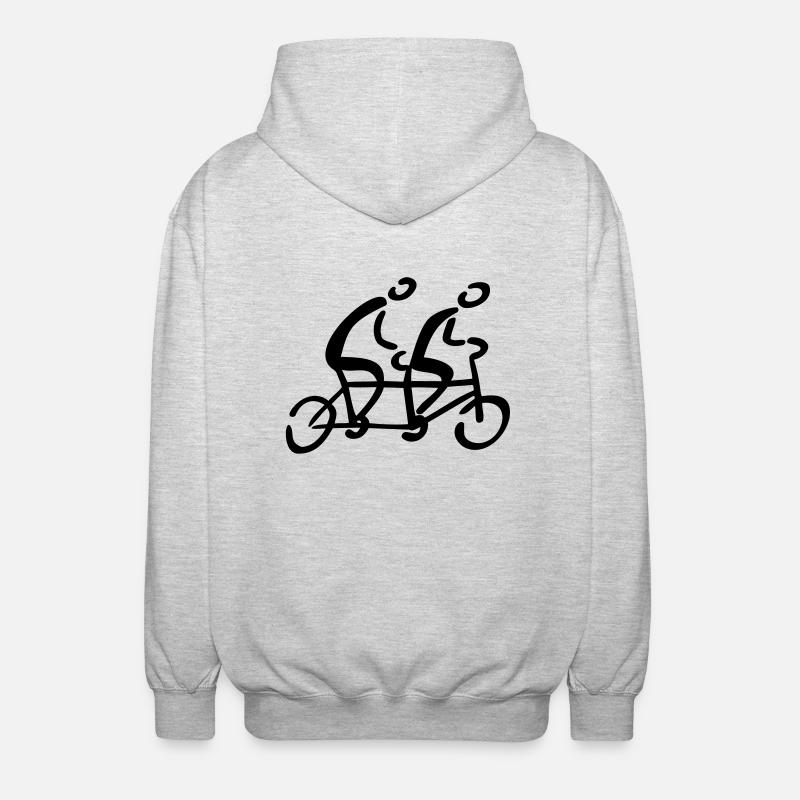 Tandem - Unisex Kapuzenjacke - Hellgrau meliert