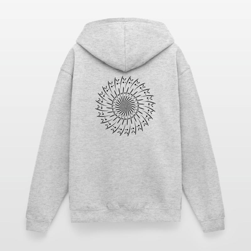Rotating Circle Pattern Circle Gift Idea Unisex Hooded Jacket