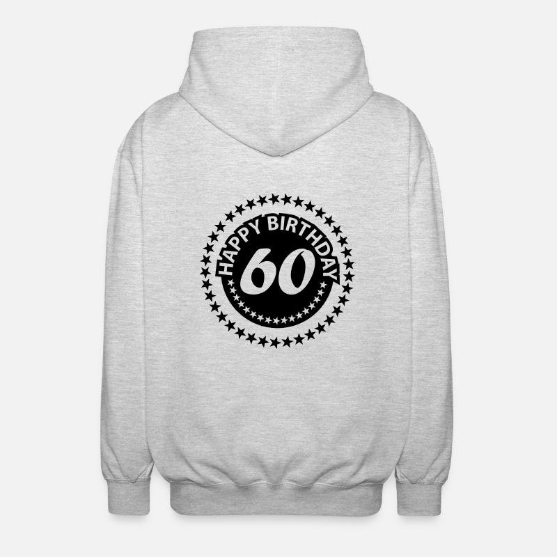 60 - Veste à capuche unisexe - gris clair chiné