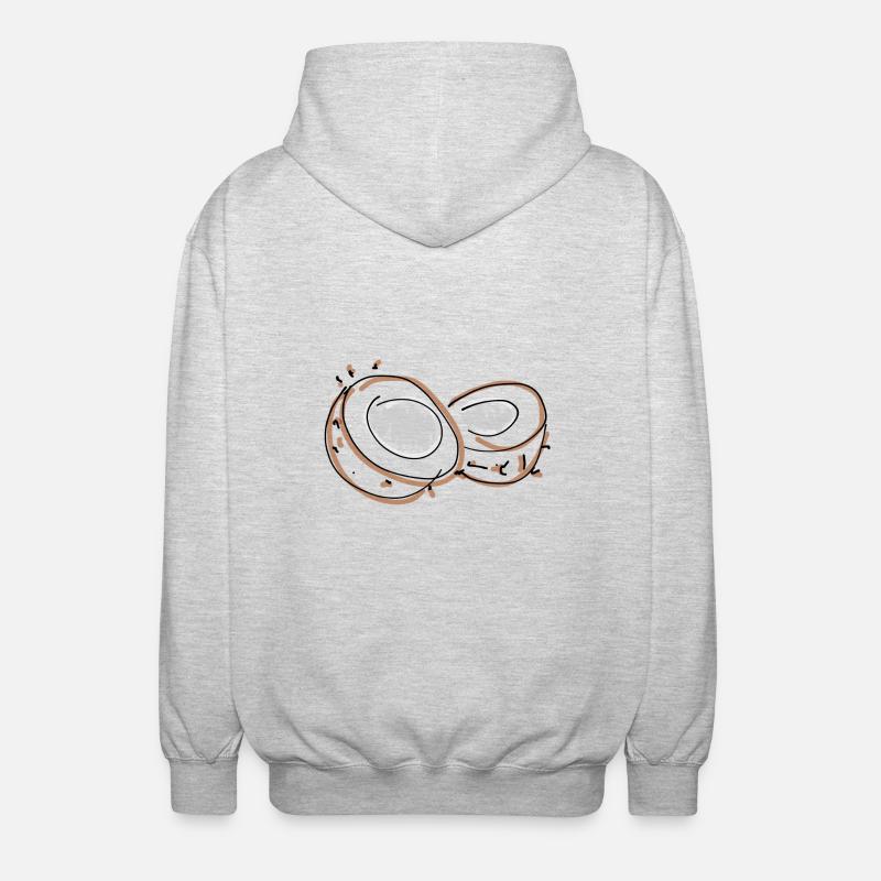 noix de coco - Veste à capuche unisexe - gris clair chiné