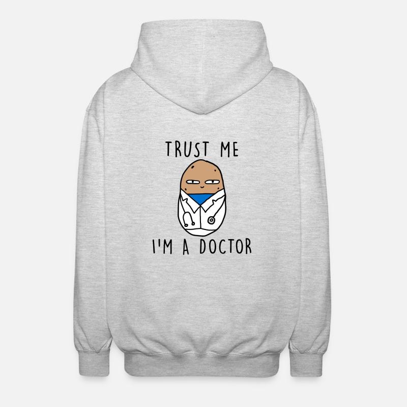 FAITES-MOI CONFIANCE À UN MÉDECIN - Veste à capuche unisexe - gris clair chiné