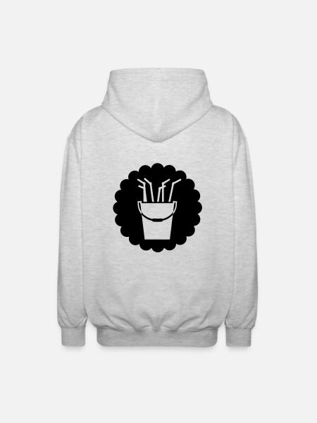 Sangria-Eimer / sangria bucket (1c) - Unisex Hooded Jacket - light heather grey