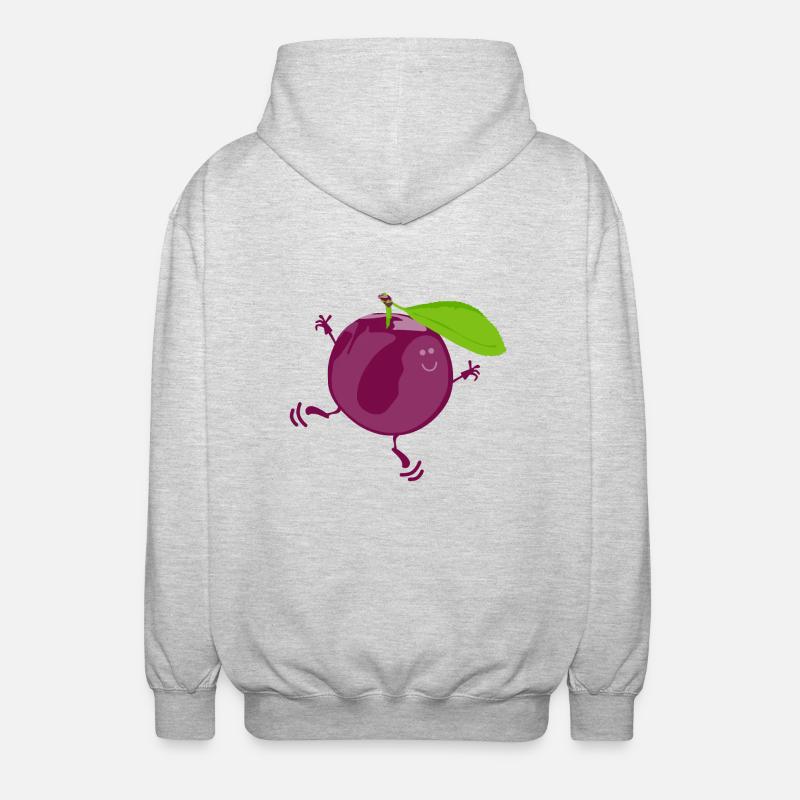 M. Plum - Veste à capuche unisexe - gris clair chiné
